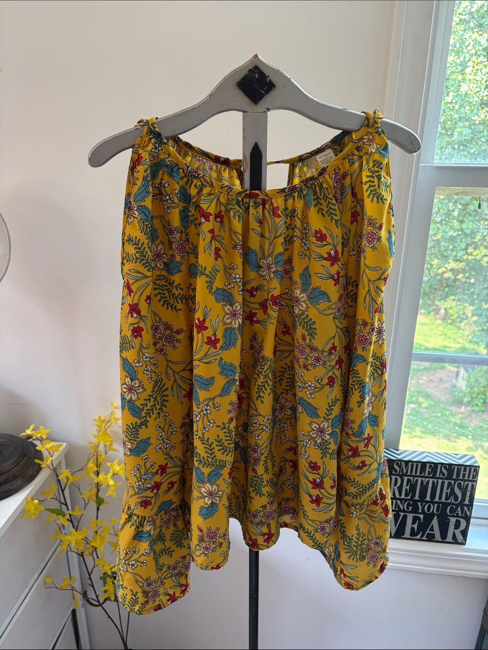 Yellow Floral Top